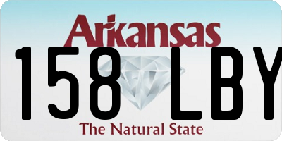 AR license plate 158LBY