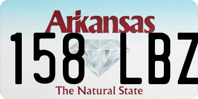 AR license plate 158LBZ