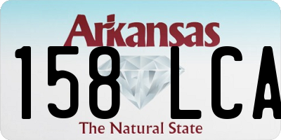 AR license plate 158LCA