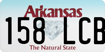 AR license plate 158LCB