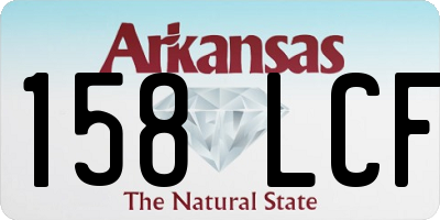 AR license plate 158LCF