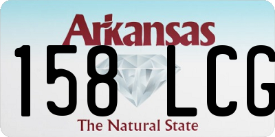AR license plate 158LCG