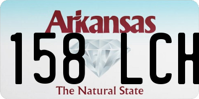 AR license plate 158LCH