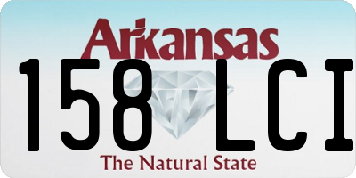 AR license plate 158LCI