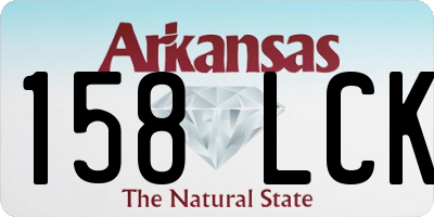AR license plate 158LCK