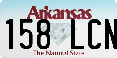 AR license plate 158LCN