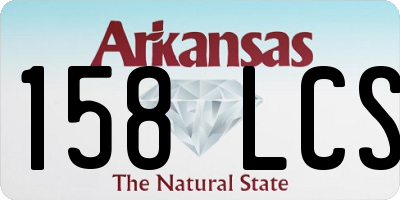 AR license plate 158LCS