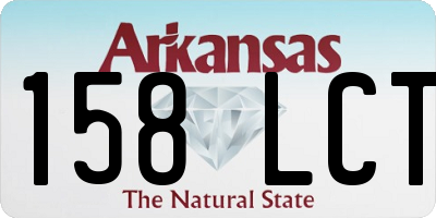 AR license plate 158LCT