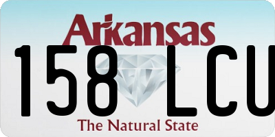 AR license plate 158LCU