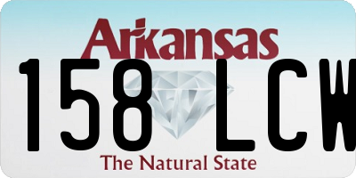 AR license plate 158LCW