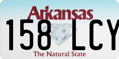 AR license plate 158LCY