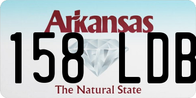 AR license plate 158LDB