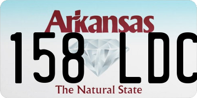 AR license plate 158LDC