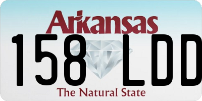 AR license plate 158LDD
