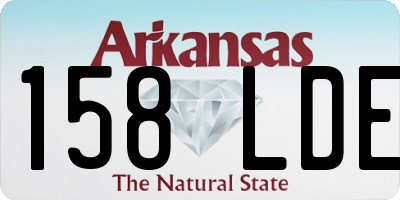 AR license plate 158LDE