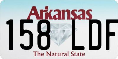 AR license plate 158LDF