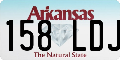 AR license plate 158LDJ