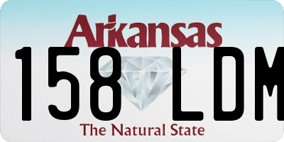 AR license plate 158LDM