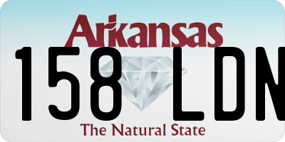AR license plate 158LDN