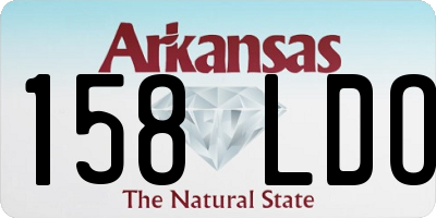 AR license plate 158LDO