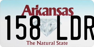 AR license plate 158LDR