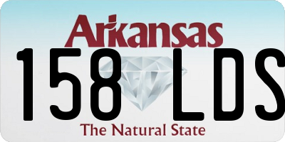 AR license plate 158LDS