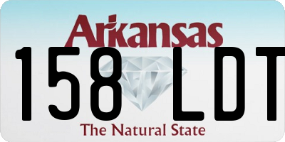 AR license plate 158LDT