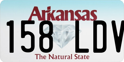 AR license plate 158LDV