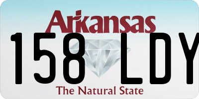 AR license plate 158LDY