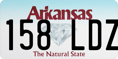 AR license plate 158LDZ