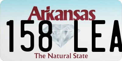 AR license plate 158LEA