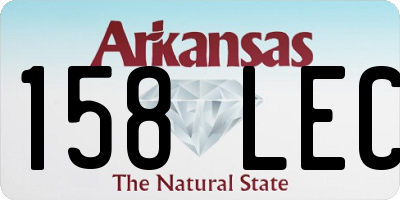 AR license plate 158LEC