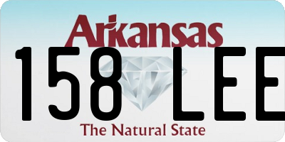 AR license plate 158LEE