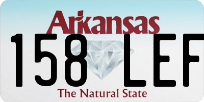 AR license plate 158LEF