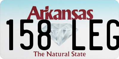 AR license plate 158LEG