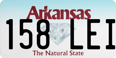 AR license plate 158LEI