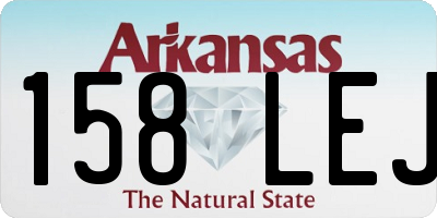 AR license plate 158LEJ