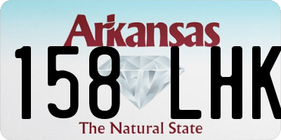 AR license plate 158LHK