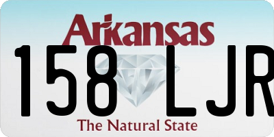 AR license plate 158LJR