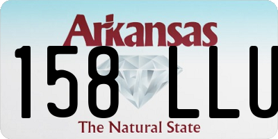 AR license plate 158LLU