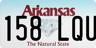 AR license plate 158LQU