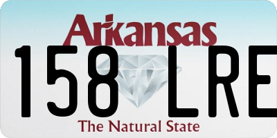 AR license plate 158LRE