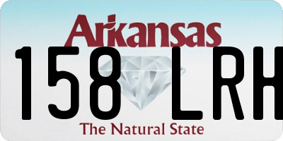 AR license plate 158LRH
