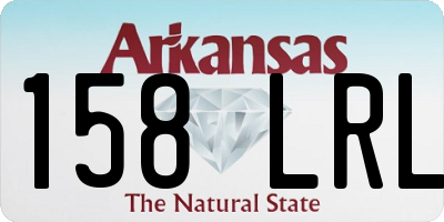 AR license plate 158LRL