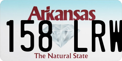 AR license plate 158LRW