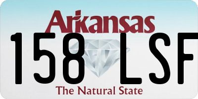 AR license plate 158LSF