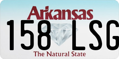 AR license plate 158LSG