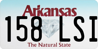 AR license plate 158LSI