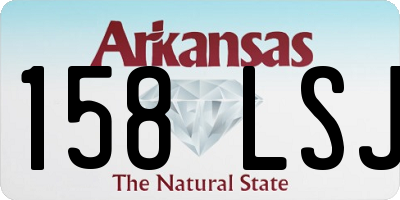 AR license plate 158LSJ