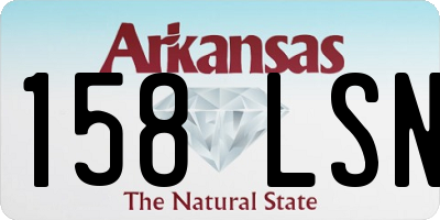 AR license plate 158LSN